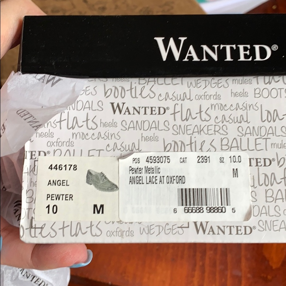 Wanted pewter loafer size 10.